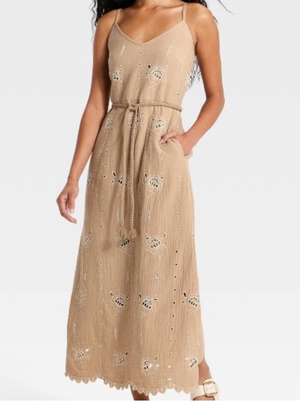 Cream Midi Sundress - Universal Thread 
NWT